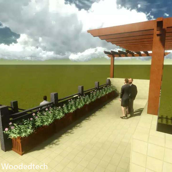 How does lattice wood plastic ventilation screen improve outdoor airflow