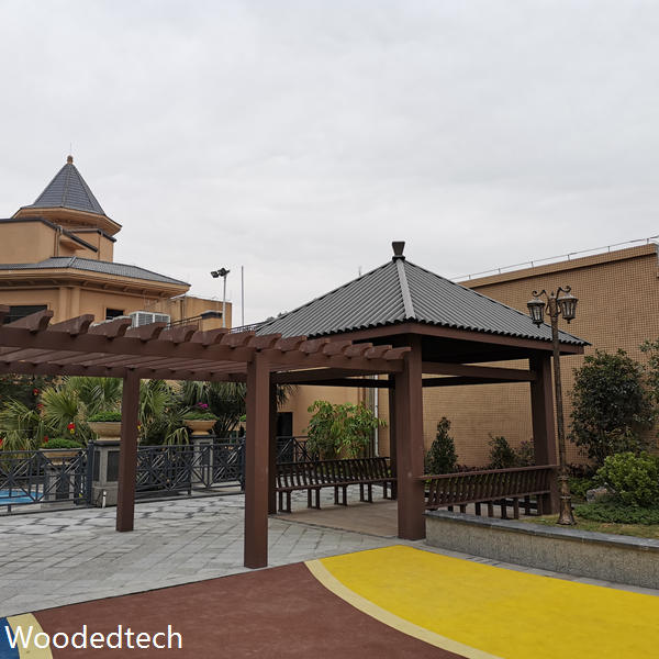 How do bower composite wood polymer panels improve outdoor appearance